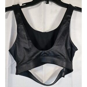 Victoria Secret‎ Sport Bra Womens Size Small Black Cutout Lined VSX NWT